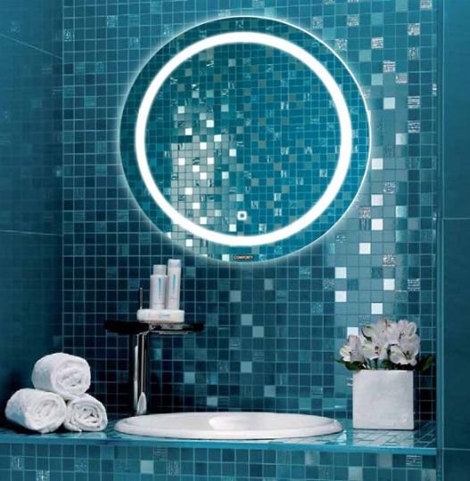 Зеркало круглое Comforty Круг 60 с LED-подсветкой