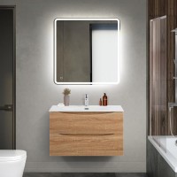 Тумба под раковину BelBagno Marino-cer-mini 80 подвесная, rovere bianco