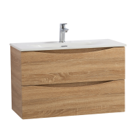 Тумба под раковину BelBagno Marino-cer-mini 80 подвесная, rovere bianco