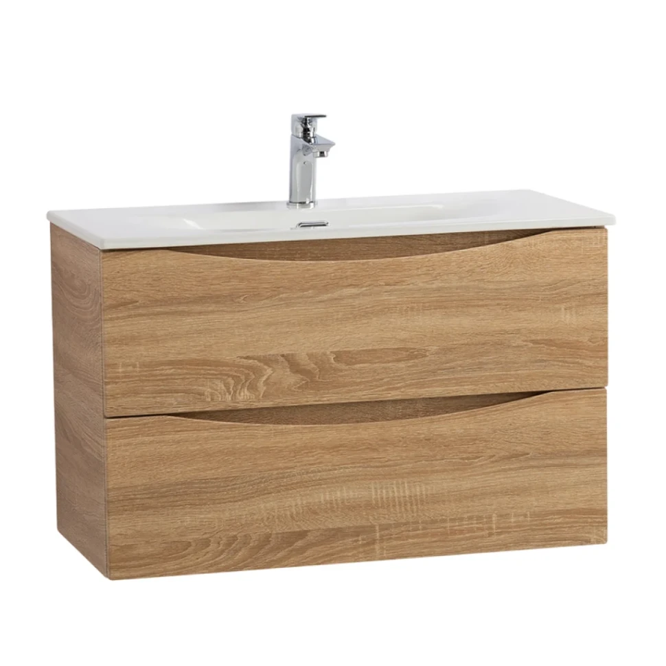 Тумба под раковину BelBagno Marino-cer-mini 80 подвесная, rovere bianco
