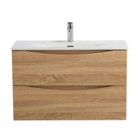 Тумба под раковину BelBagno Marino-cer-mini 80 подвесная, rovere bianco