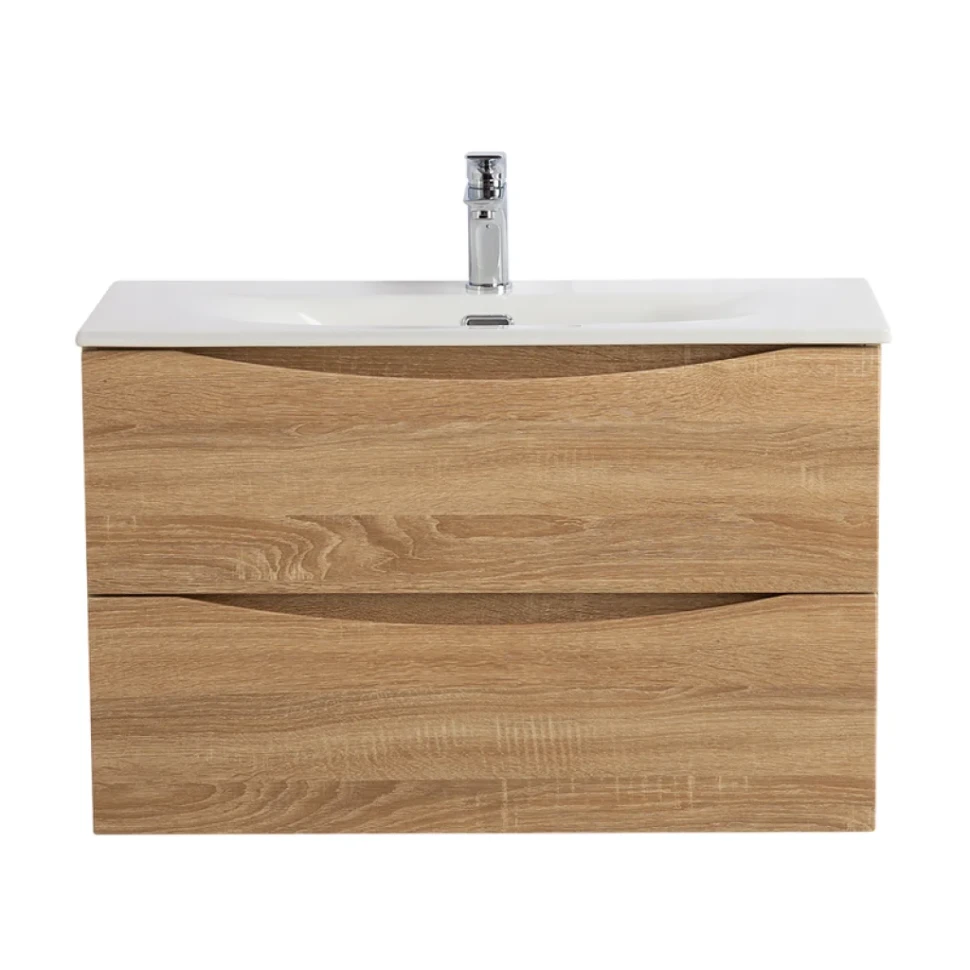 Тумба под раковину BelBagno Marino-cer-mini 80 подвесная, rovere bianco