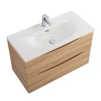 Тумба под раковину BelBagno Marino-cer-mini 80 подвесная, rovere bianco