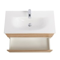 Тумба под раковину BelBagno Marino-cer-mini 80 подвесная, rovere bianco