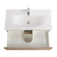 Тумба под раковину BelBagno Marino-cer-mini 80 подвесная, rovere bianco