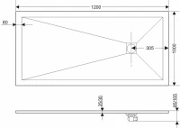 Поддон для душа RGW Stone Tray ST-0120G 100х120 с сифоном Поддон для душа RGW Stone Tray ST-0120G 100х120 с сифоном