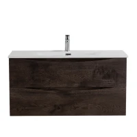 Тумба с раковиной BelBagno Marino-cer-n 100 подвесная, rovere nature grigio
