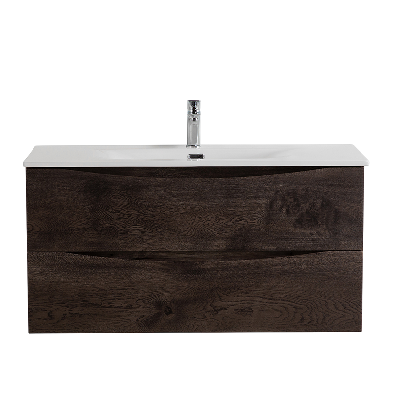 Тумба с раковиной BelBagno Marino-cer-n 100 подвесная, rovere nature grigio