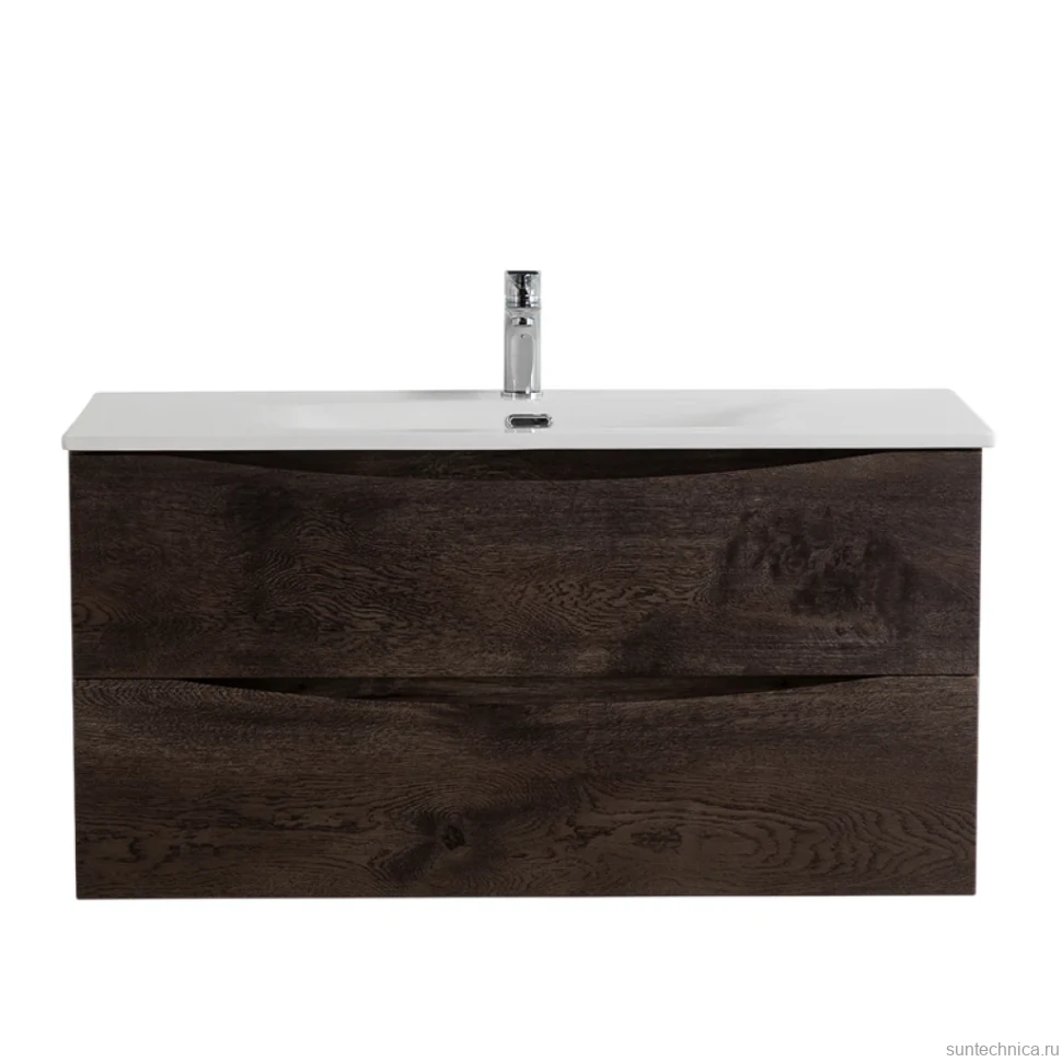 Тумба с раковиной BelBagno Marino-cer-n 100 подвесная, rovere nature grigio