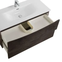 Тумба с раковиной BelBagno Marino-cer-n 100 подвесная, rovere nature grigio