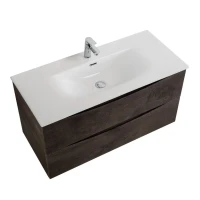 Тумба с раковиной BelBagno Marino-cer-n 100 подвесная, rovere nature grigio