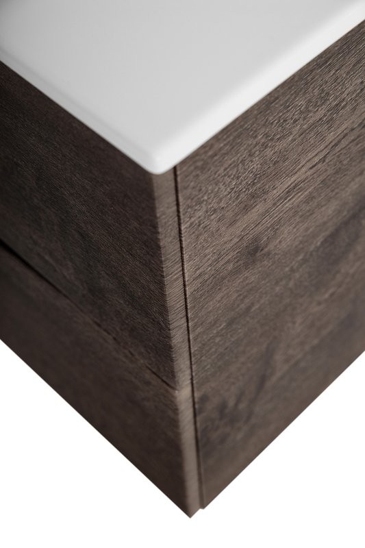 Тумба с раковиной BelBagno Marino-cer-n 100 подвесная, rovere nature grigio
