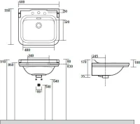 Раковина Kerasan Waldorf 4140 Раковина Kerasan Waldorf 4140