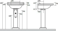 Раковина Kerasan Waldorf 4140 Раковина Kerasan Waldorf 4140