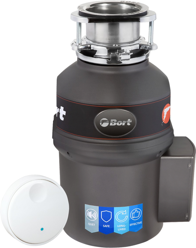 Комплект Мойка D&K DKS605006 графит + Измельчитель Bort Titan 9000