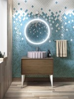 Зеркало круглое KERAMA MARAZZI Cono 70 белое матовое