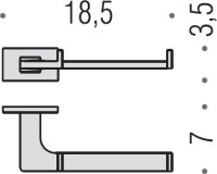 Набор Держатель Colombo Design Look B1608.000 + Ершик B1627.CR ABS