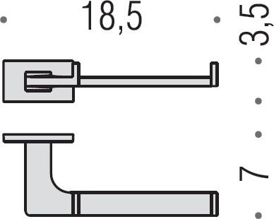 Набор Держатель Colombo Design Look B1608.000 + Ершик B1627.CR ABS