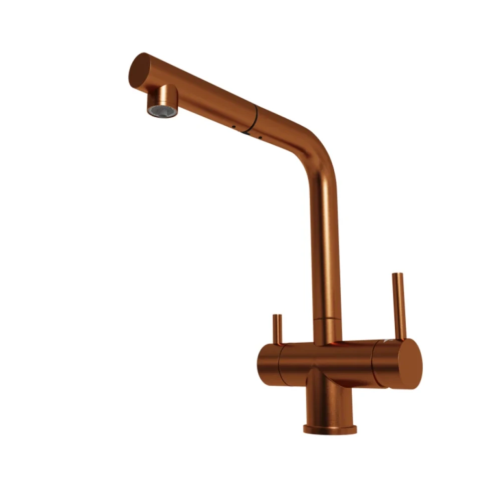 Смеситель для кухни Emar Steel ЕСВ 7017 coppery