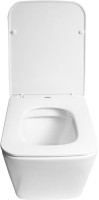 Комплект  Унитаз подвесной SantiLine SL-5007 безободковый, с микролифтом + Система инсталляции для унитазов Grohe Rapid SL 38772001, 3 в 1 с кнопкой с