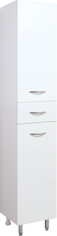 Шкаф пенал для ванной Onika Модерн 40.17 L с бельевой корзиной