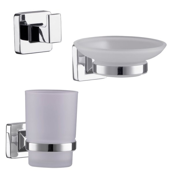 Набор Мыльница Fashun A26 A2602 + Стакан A2606 + Крючок A2605-1