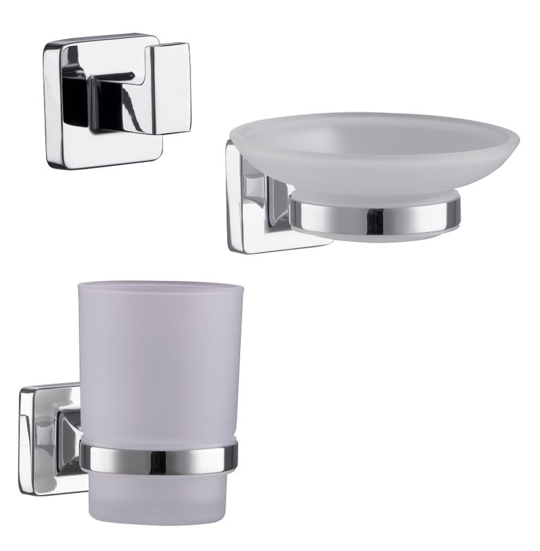 Набор Мыльница Fashun A26 A2602 + Стакан A2606 + Крючок A2605-1