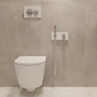 Гигиенический душ Teska Elsa BTK6410W со смесителем, С ВНУТРЕННЕЙ ЧАСТЬЮ, хром