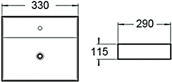 Раковина маленькая в туалет SantiLine SL-2001