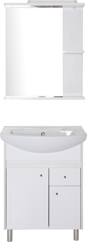 Мебель для ванной комнаты ASB-Mebel Орхидея 60 белая, северное дерево