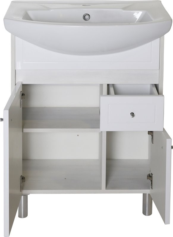 Мебель для ванной комнаты ASB-Mebel Орхидея 60 белая, северное дерево