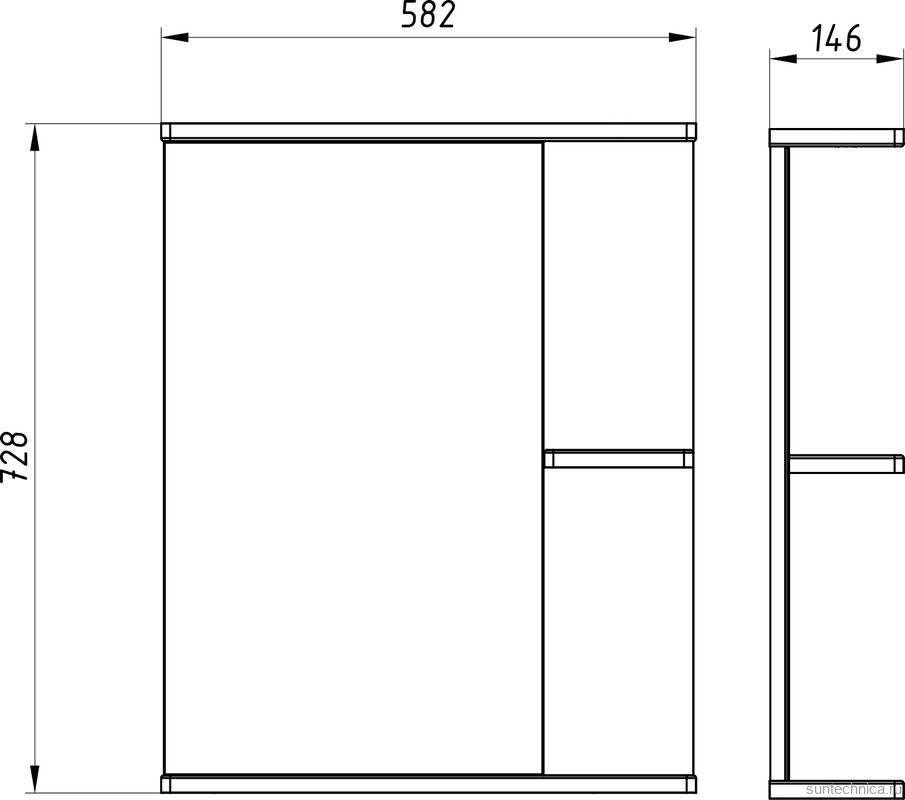 Мебель для ванной комнаты ASB-Mebel Орхидея 60 белая, северное дерево