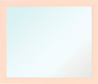 Зеркало Bellezza Милан 90 бежевое