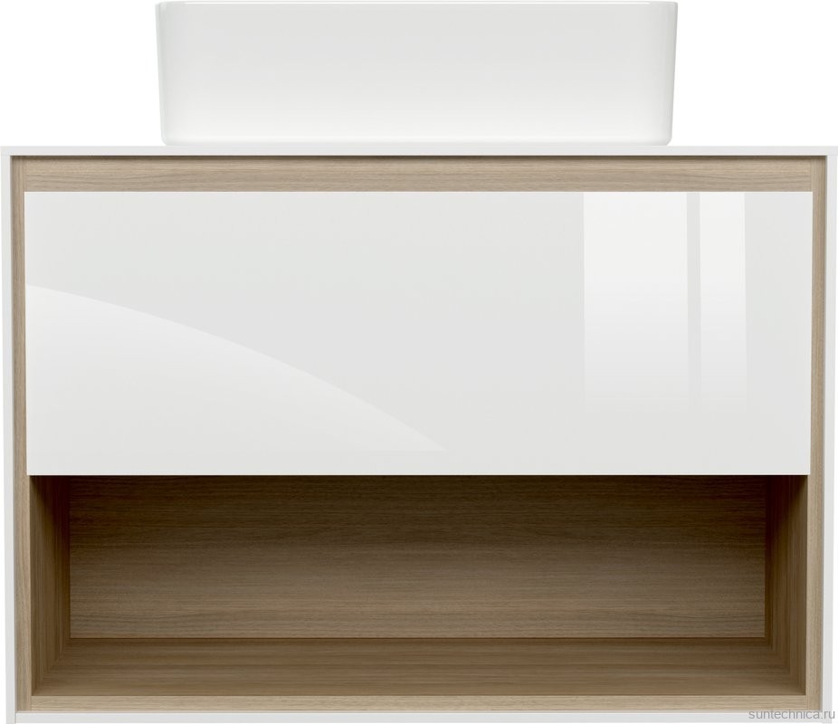 Тумба под раковину со столешницей Cersanit Louna 80 со столешницей