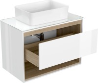 Тумба под раковину со столешницей Cersanit Louna 80 со столешницей