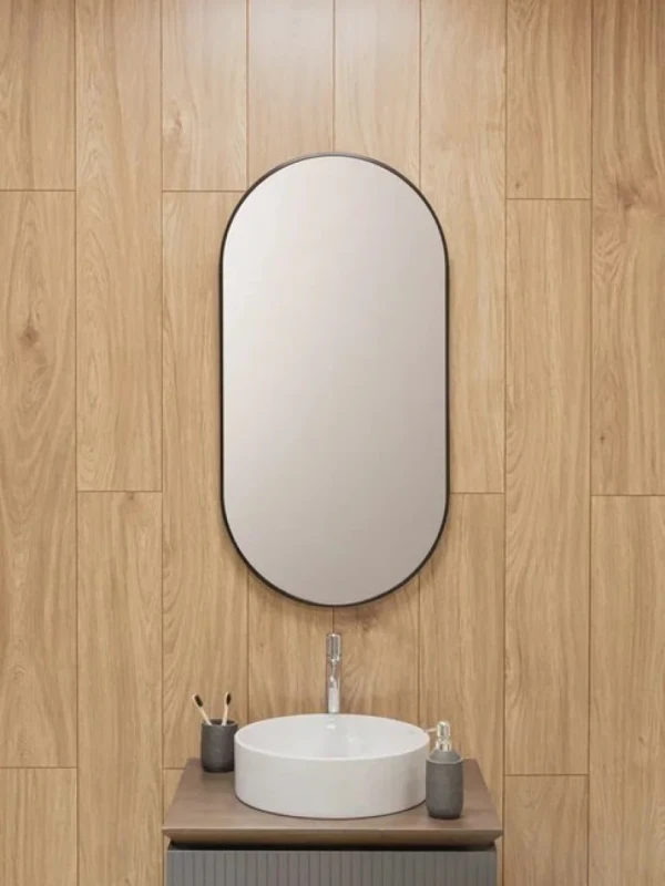 Зеркало Dreja Glow 50x100 черное