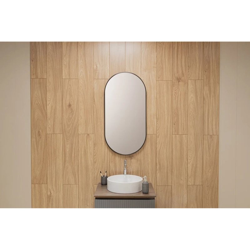 Зеркало Dreja Glow 50x100 черное