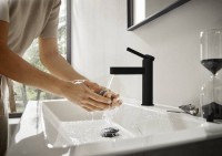 Смеситель для раковины Hansgrohe Finoris 110 76020670 матовый черный