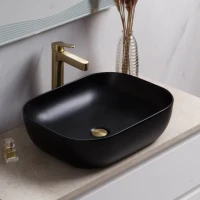 Накладная раковина BelBagno 50 матовая черная Накладная раковина BelBagno 50 матовая черная