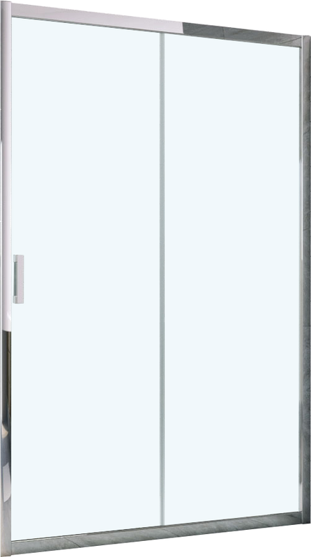 Душевая дверь в нишу Vegas Glass ZP Tur Novo h1900 155 08 01 профиль глянцевый хром, стекло прозрачное