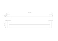 Держатель для полотенец Wonzon & Woghand First WW-8411-LG глянцевое золото