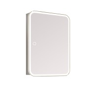 Зеркало-шкаф Alavann Cosmetic Light 50x75 с приближением, с подсветкой, глянцевый белый