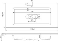 Мебельная раковина IDDIS Wash Basin 100