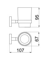 Стакан для ванной Allen Brau Priority 6.31002-GB настенный, золото, керамический Стакан для ванной Allen Brau Priority 6.31002-GB настенный, золото, керамический