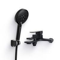 Душевой комплект Смеситель Orange Lutz M04-100b + Гарнитур Style LM53b