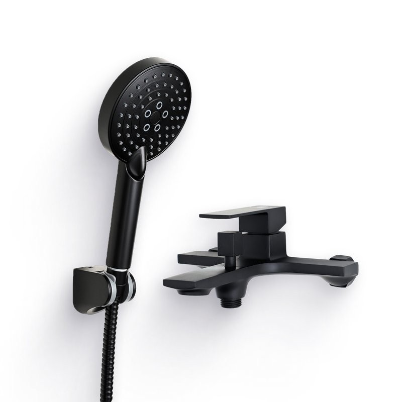 Душевой комплект Смеситель Orange Lutz M04-100b + Гарнитур Style LM53b