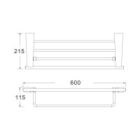 Полотенцедержатель Shevanik SG5708G Полотенцедержатель Shevanik SG5708G