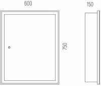 Зеркало-шкаф Corozo Толедо 60 с подсветкой Зеркало-шкаф Corozo Толедо 60 с подсветкой