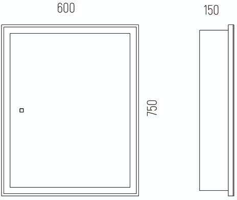 Зеркало-шкаф Corozo Толедо 60 с подсветкой