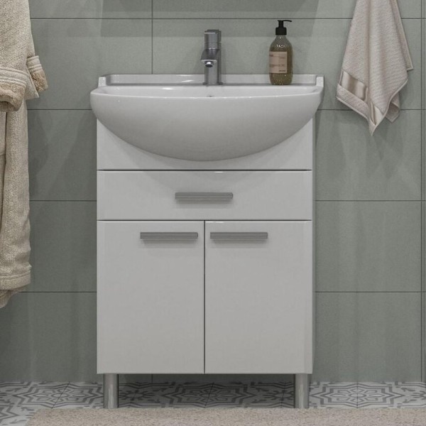 Тумба с раковиной SanStar Аура 60 раковина Амур